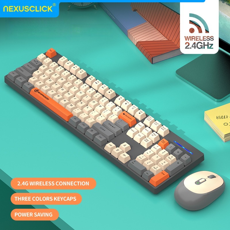 Pc Gaming Komplett Set - NexusClick Wireless Gaming Office Keyboard&Mouse Set