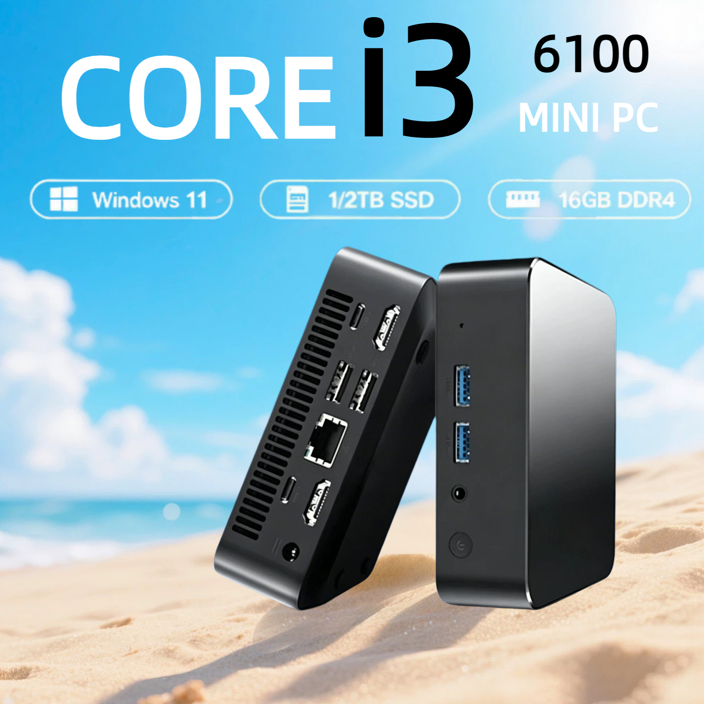 Pc Gaming I3 - 【Brand+】2026 Portable Core i3-6100 Mini PC