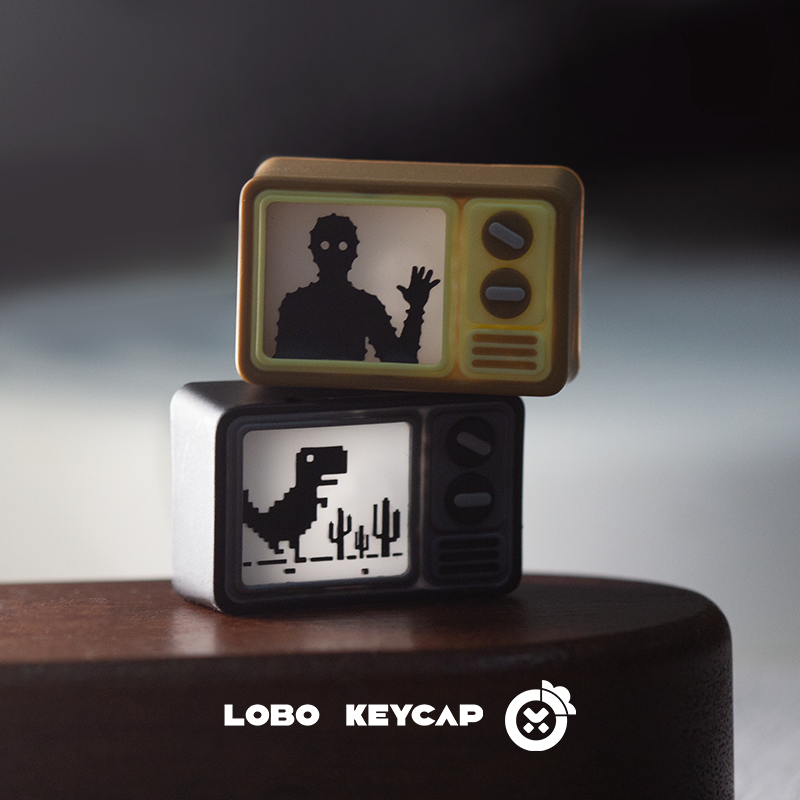Custom Keycaps - Fashion Dinosaur TV Keycaps Light-transmitting Personalized