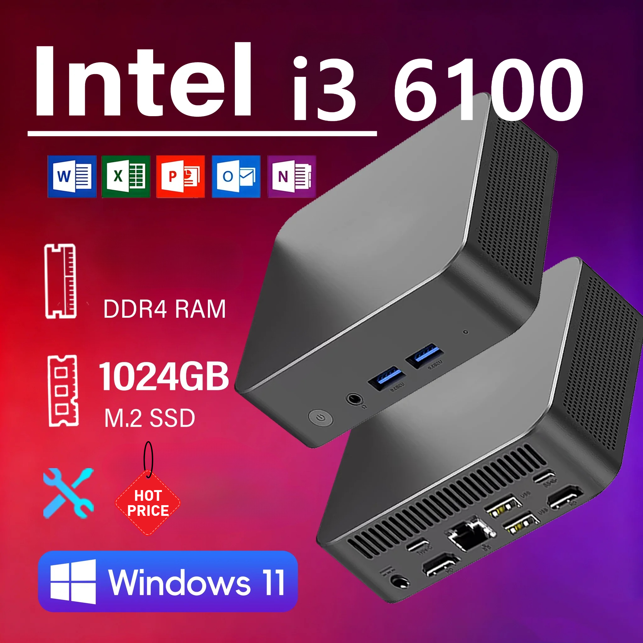 Pc Gaming I3 - 2026 MINI PC Windows 11 Pro