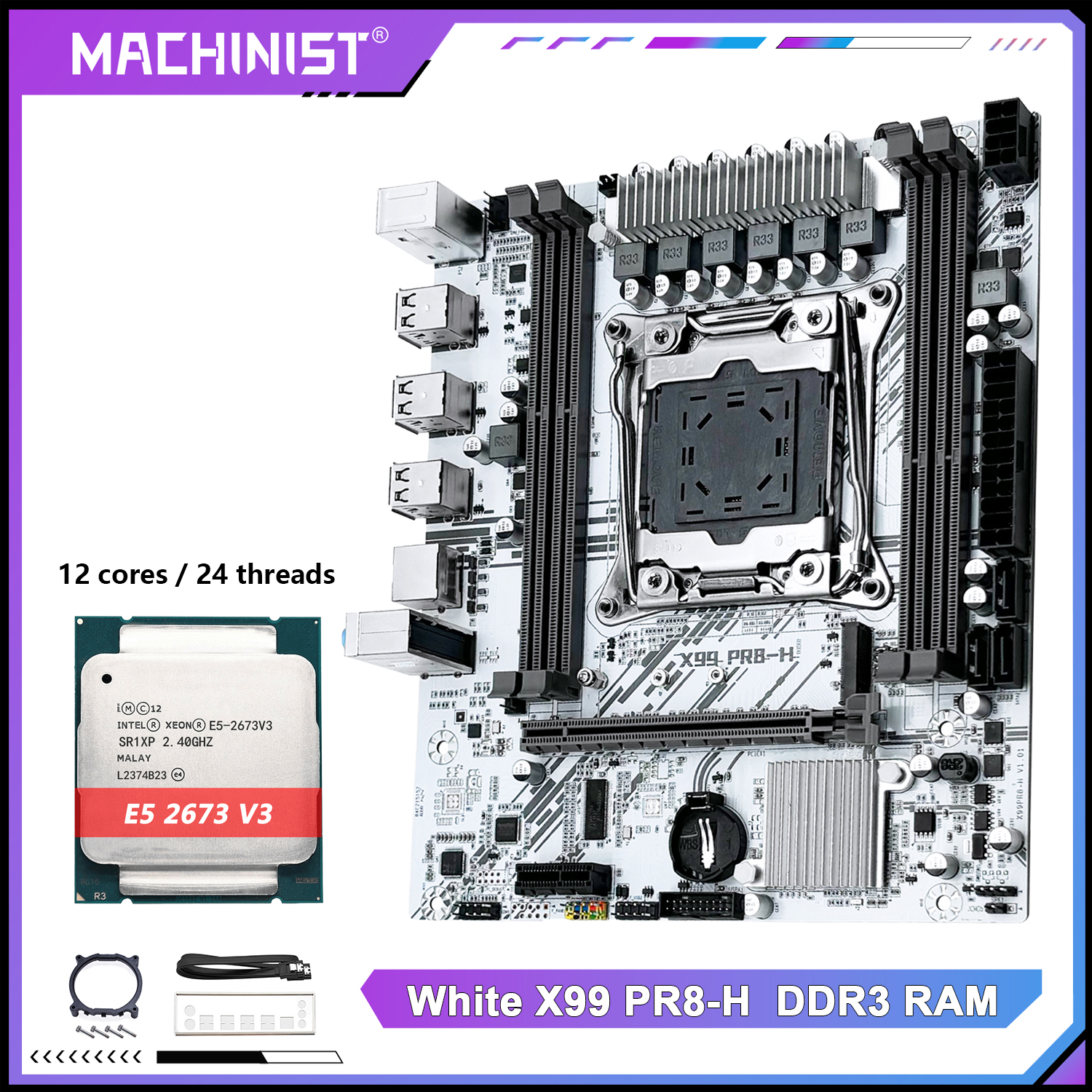 Pc Gaming Kit - MACHINIST X99 Motherboard Intel Xeon E5