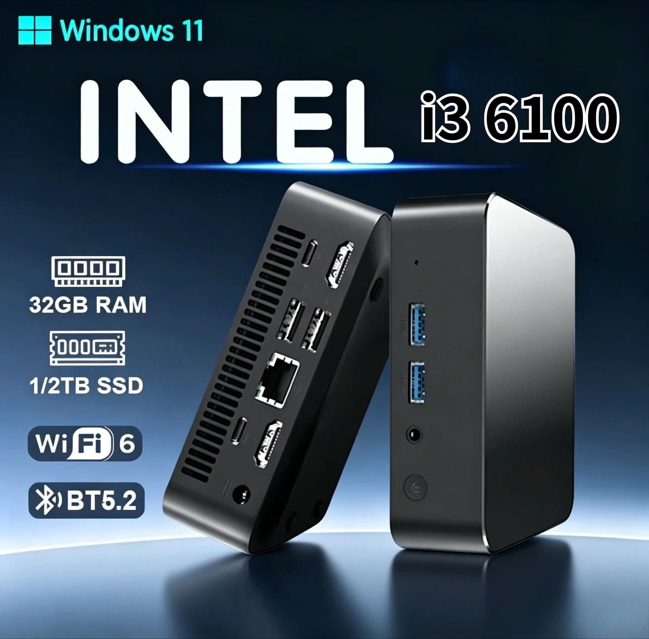 Pc Gaming I3 - MINI PC Windows 11 Pro Core