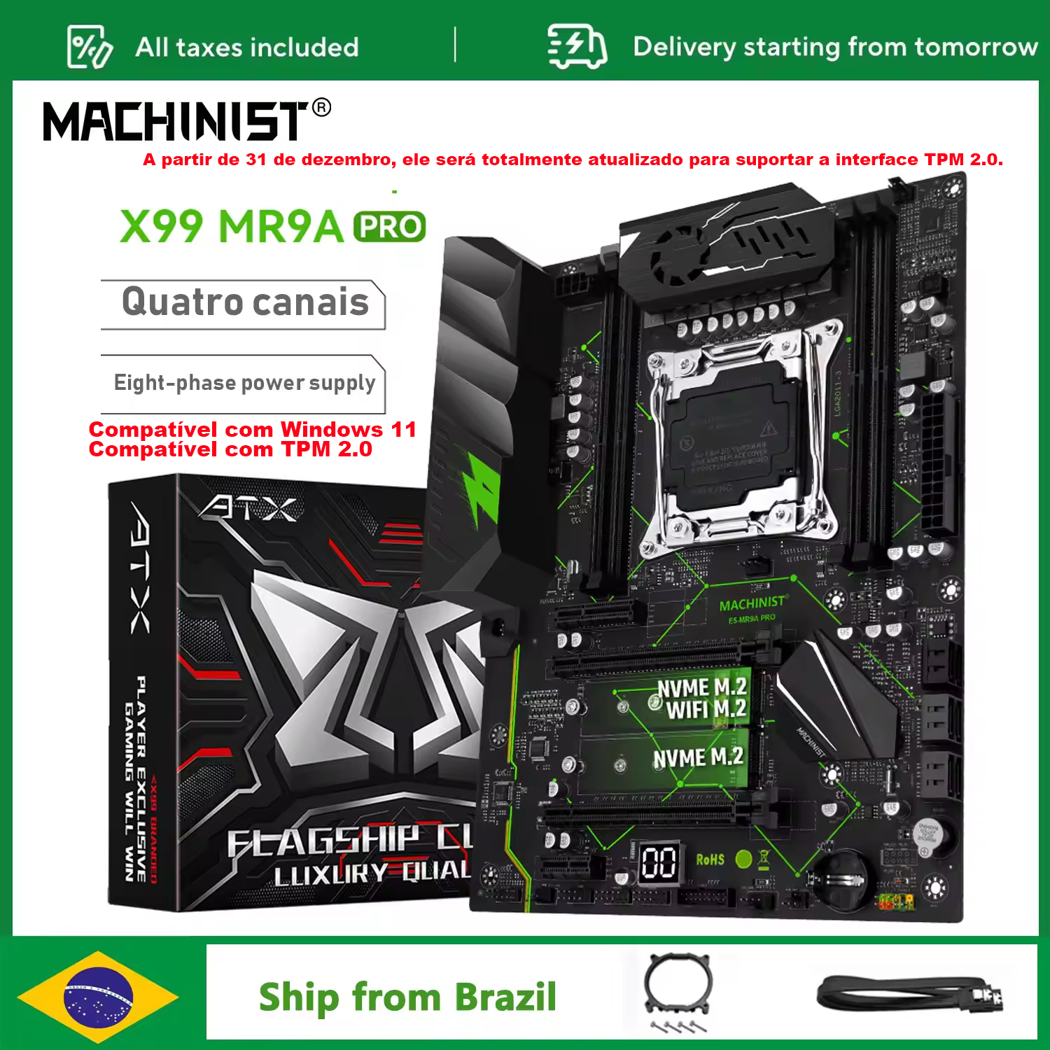 Pc Gaming Kit - MACHINIST MR9A PRO X99 Motherboard LGA
