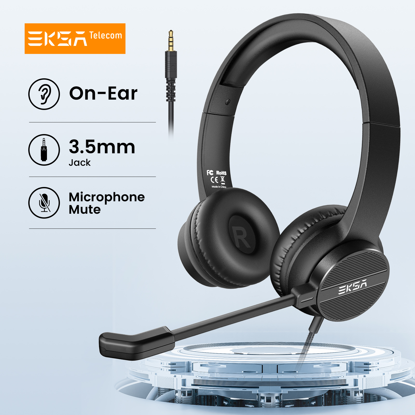Pc Gaming On Mobile - EKSA H12 Wired Headphones with Microphone