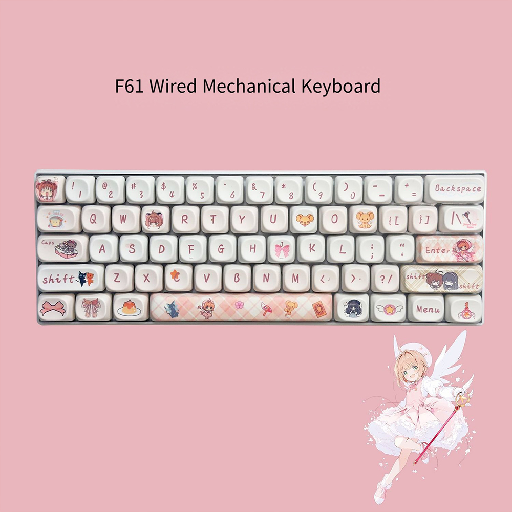 No Rgb Gaming Pc - Cardcaptor Sakura 61 Keys Mechanical Keyboard