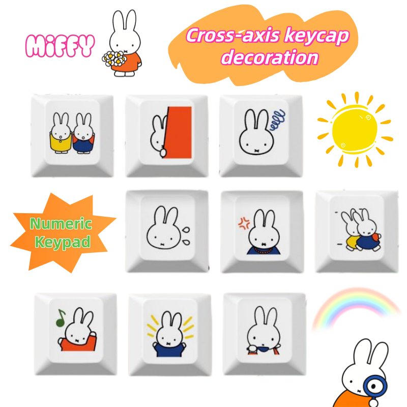 New Miffy rabbit cartoon cute  – Custom Keycaps recenzja i cena