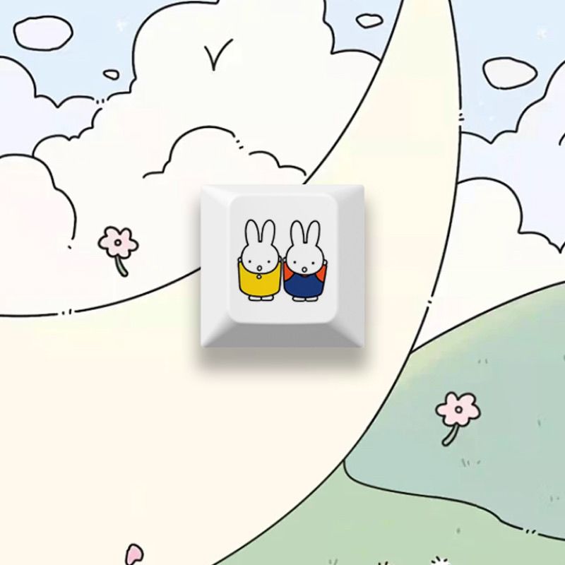 New Miffy rabbit cartoon cute  – Custom Keycaps recenzja i cena