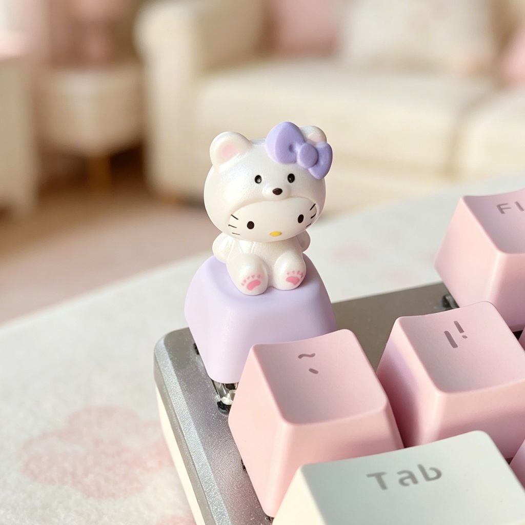 Kawaii Sanrios Keycaps Cute 3D – Custom Keycaps recenzja i cena