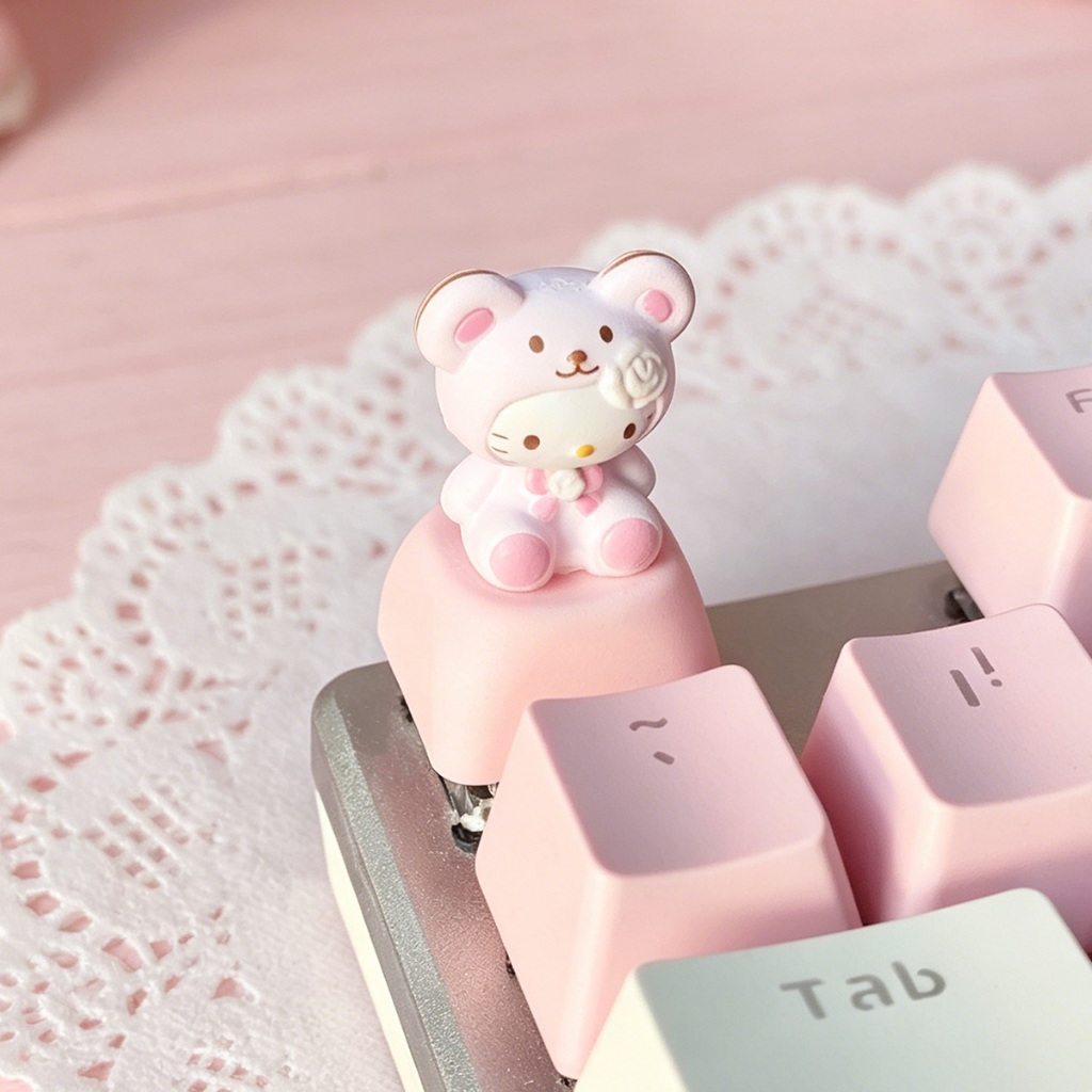 Kawaii Sanrios Keycaps Cute 3D – Custom Keycaps recenzja i cena