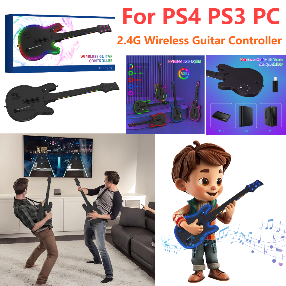 2.4G Wireless Guitar Controlle – Joystick Pc Gaming recenzja i cena