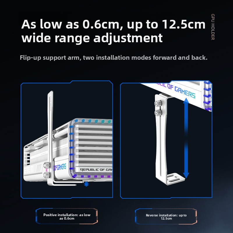 Universal Aluminum GPU Brace S – No Rgb Gaming Pc recenzja i cena