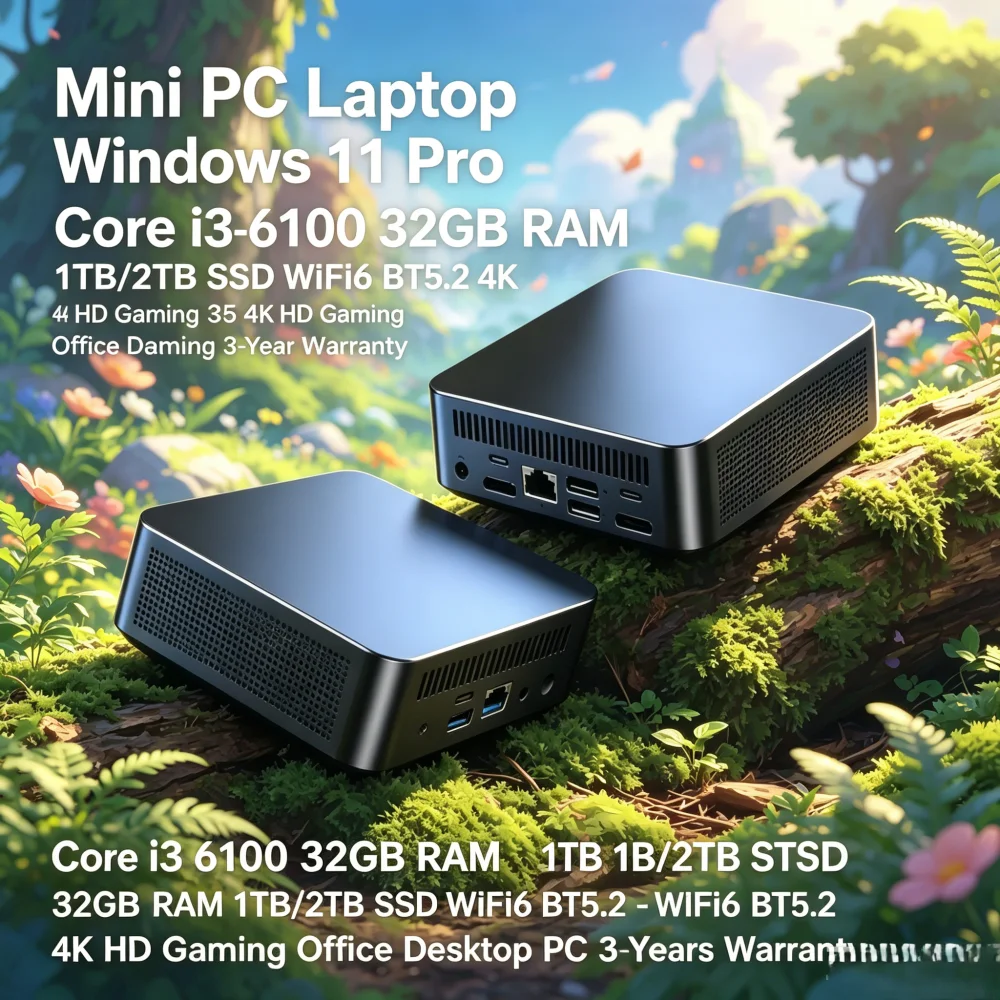 Mini PC Laptop Win11 Pro Core  – Pc Gaming I3 recenzja i cena