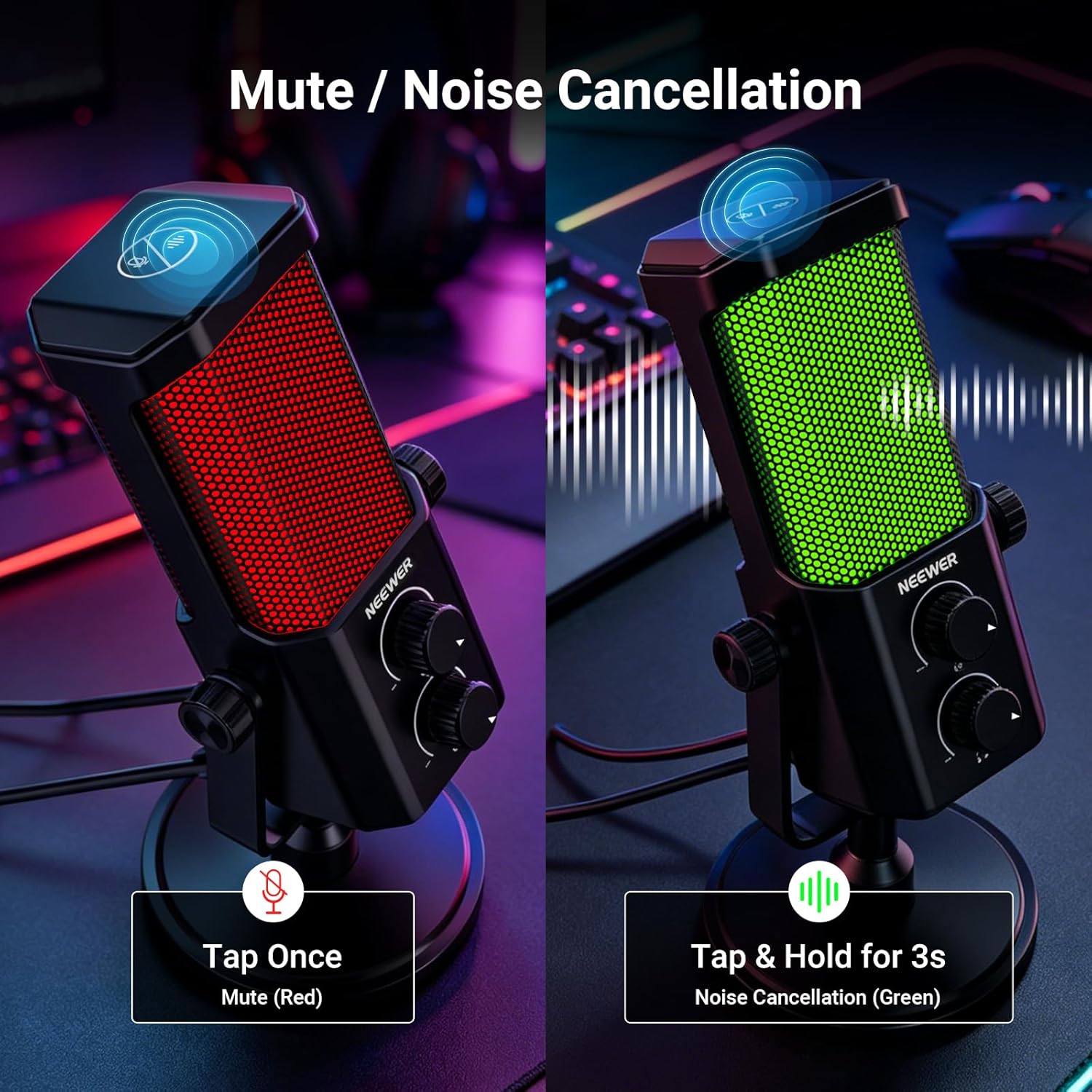 AI USB Podcasting Microphone,  – No Rgb Gaming Pc recenzja i cena