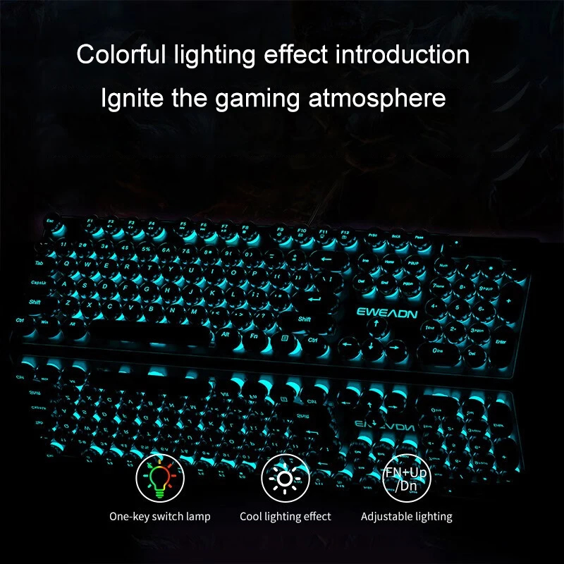 Retro Punk Mechanical Feel Key – No Rgb Gaming Pc recenzja i cena