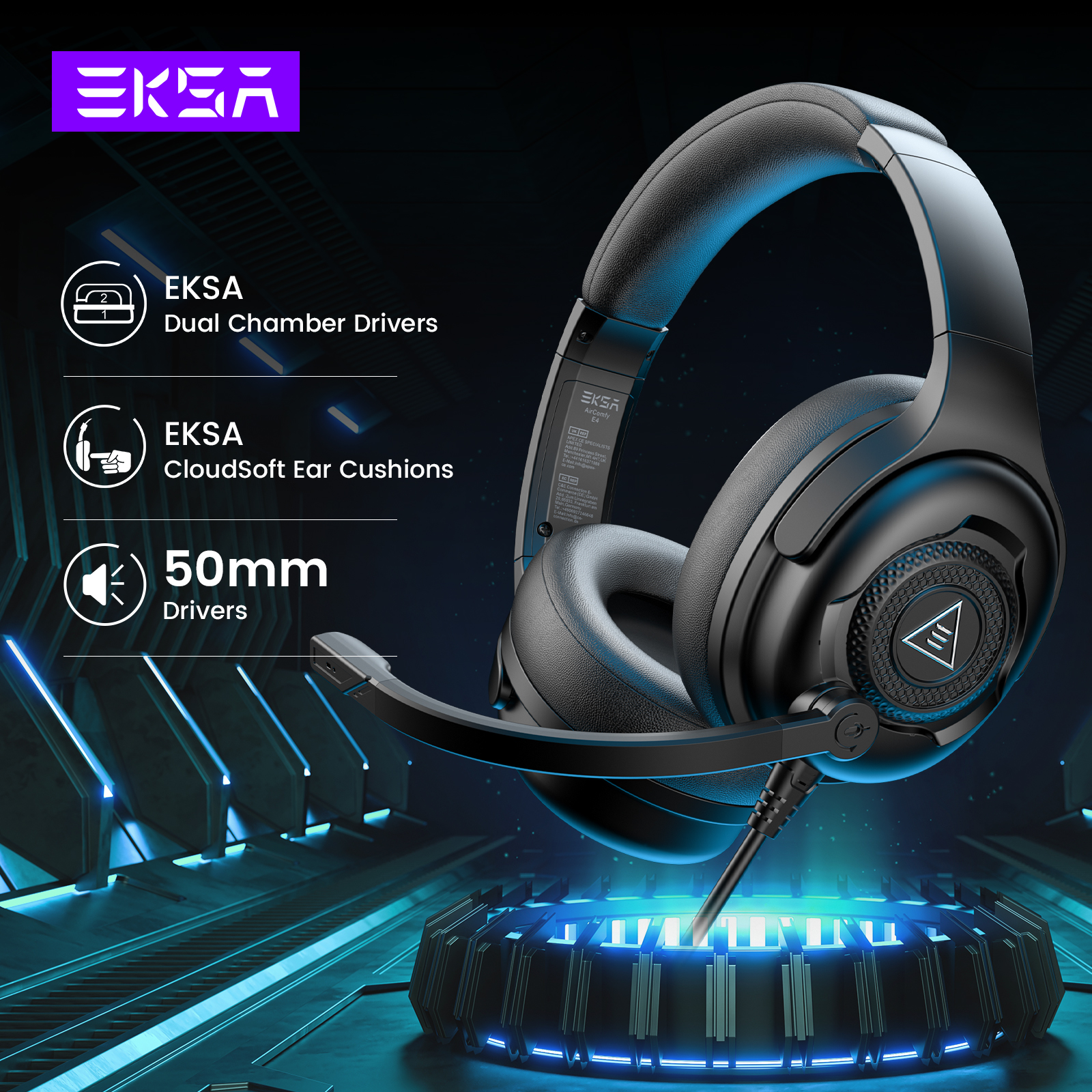 EKSA E4 Wired Headset Gamer 3. – Pc Gaming Y Monitor recenzja i cena