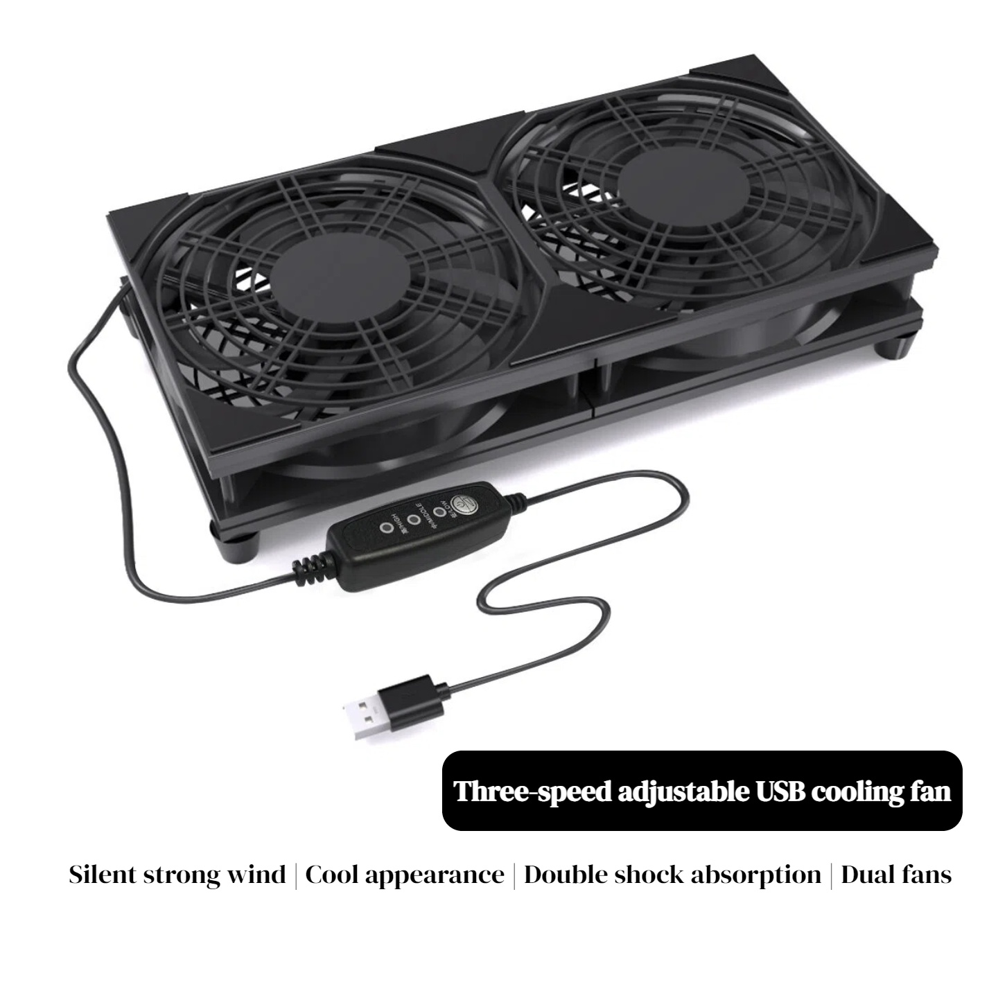 Dual USB Cooling Fan with 3-Sp – No Rgb Gaming Pc recenzja i cena