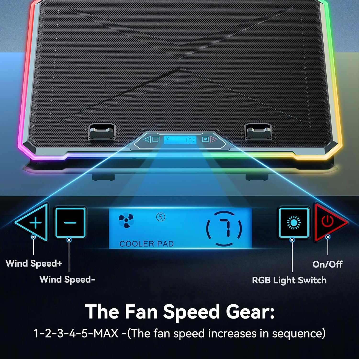 RGB Laptop Cooling Pad Gaming  – No Rgb Gaming Pc recenzja i cena