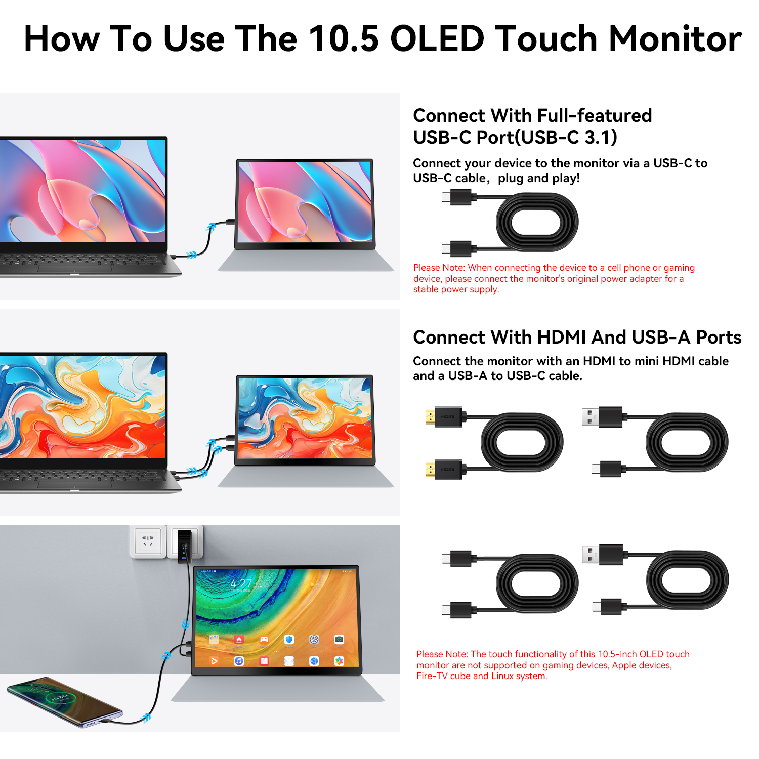 10.5-inch portable monitor 108 – Pc Gaming On Mobile recenzja i cena