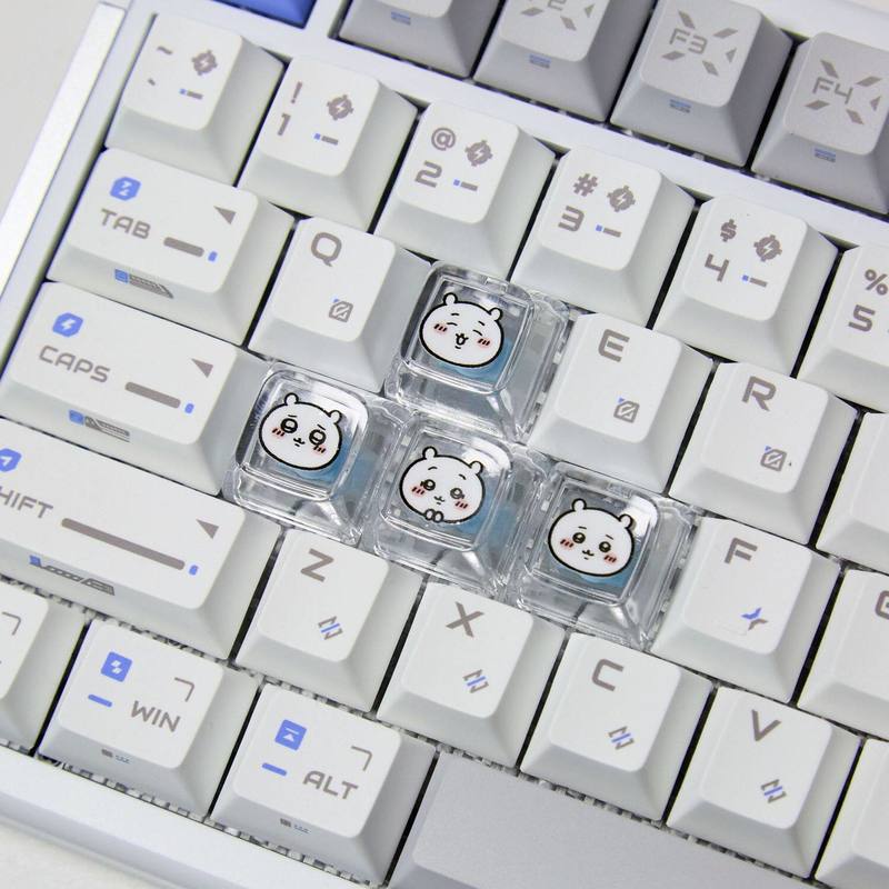 Chiikawa 4 Pcs Handmade Transp – Custom Keycaps recenzja i cena