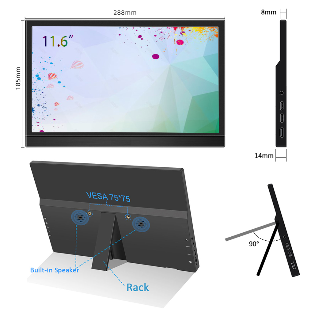 11.6-inch portable monitor sup – Pc Gaming On Mobile recenzja i cena