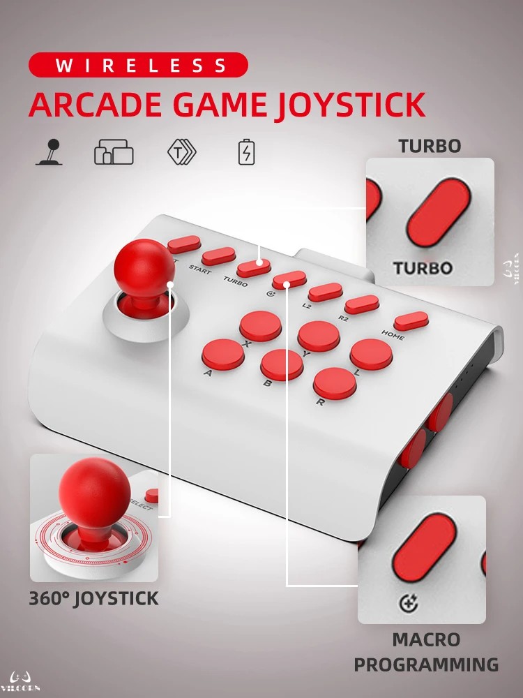 Arcade Joystick Wireless Gamin – Joystick Pc Gaming recenzja i cena