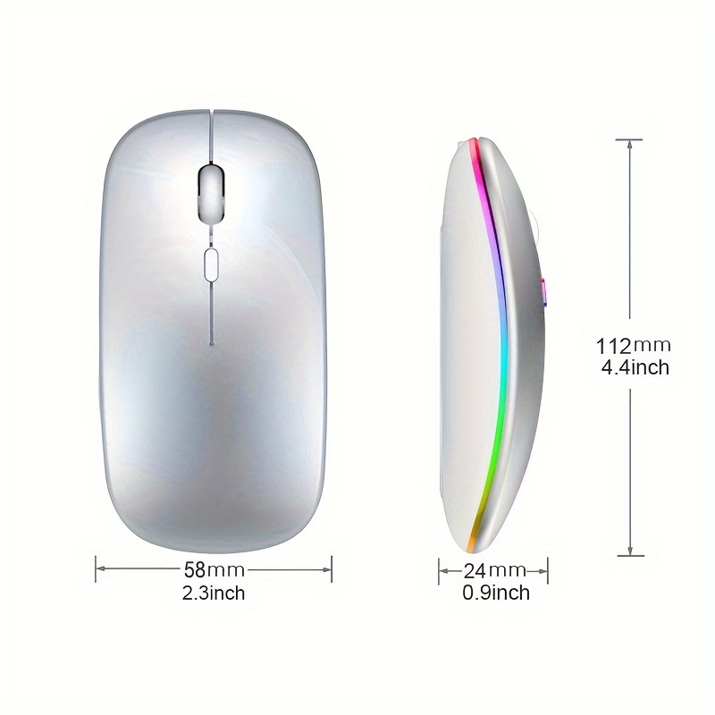 Wireless Mouse RGB Rechargeabl – No Rgb Gaming Pc recenzja i cena