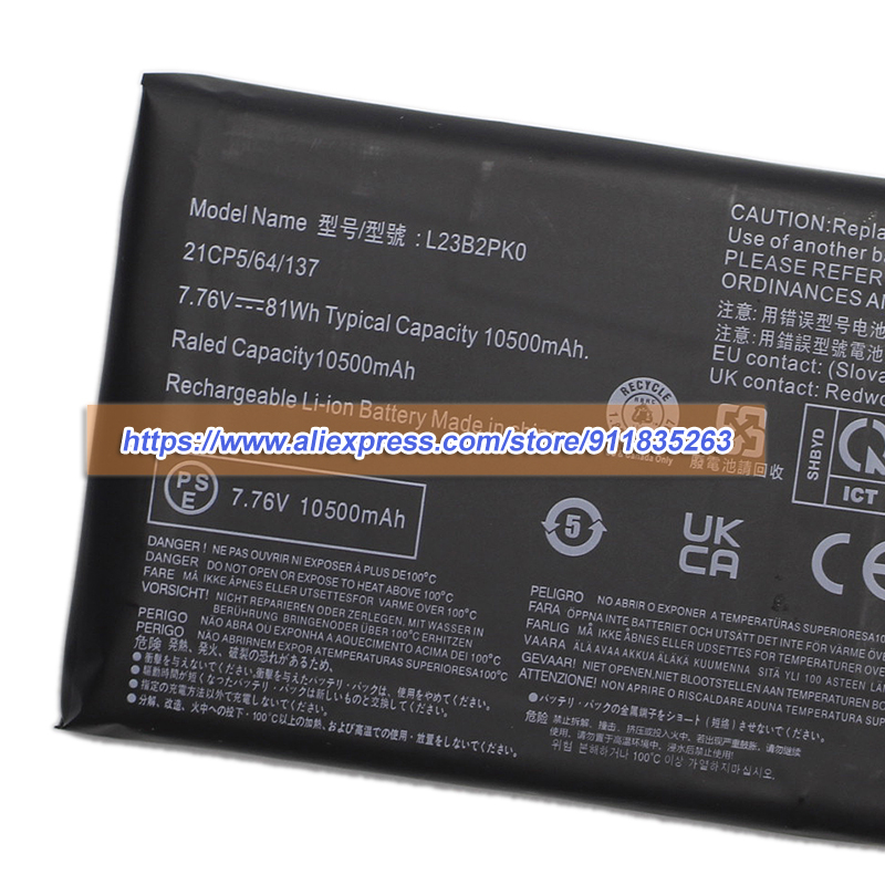 New L23B2PK0 Battery 7.76V 105 – Pc Gaming Lenovo Legion recenzja i cena