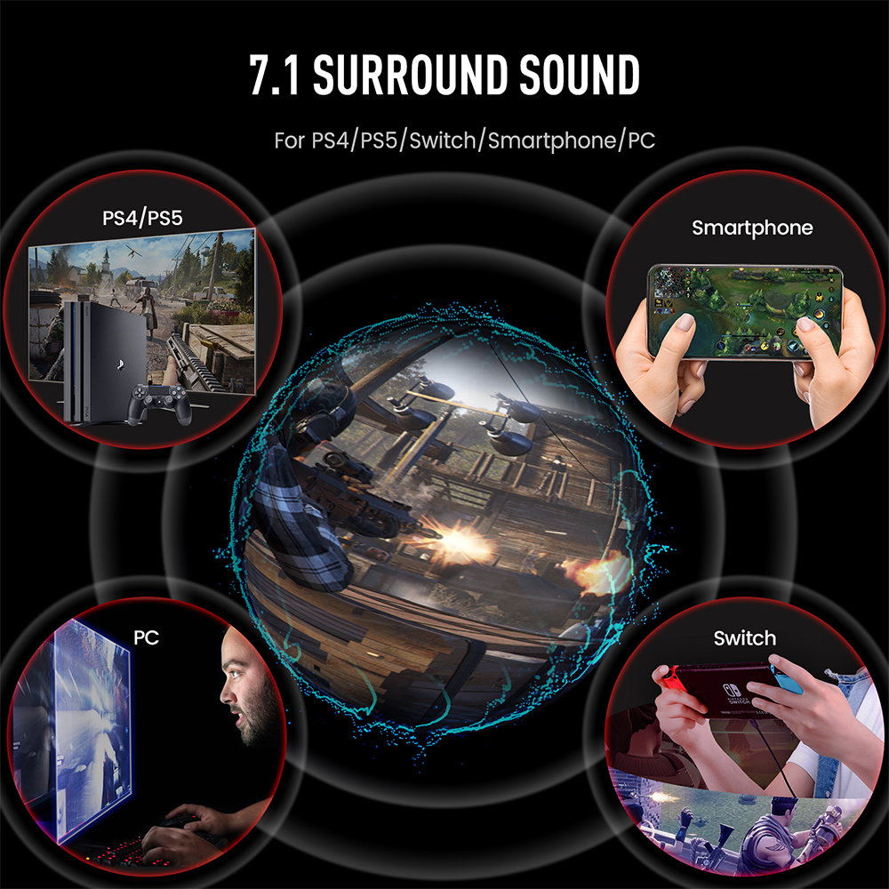 EKSA E5000 Pro Gaming Headphon – Pc Gaming Y Monitor recenzja i cena