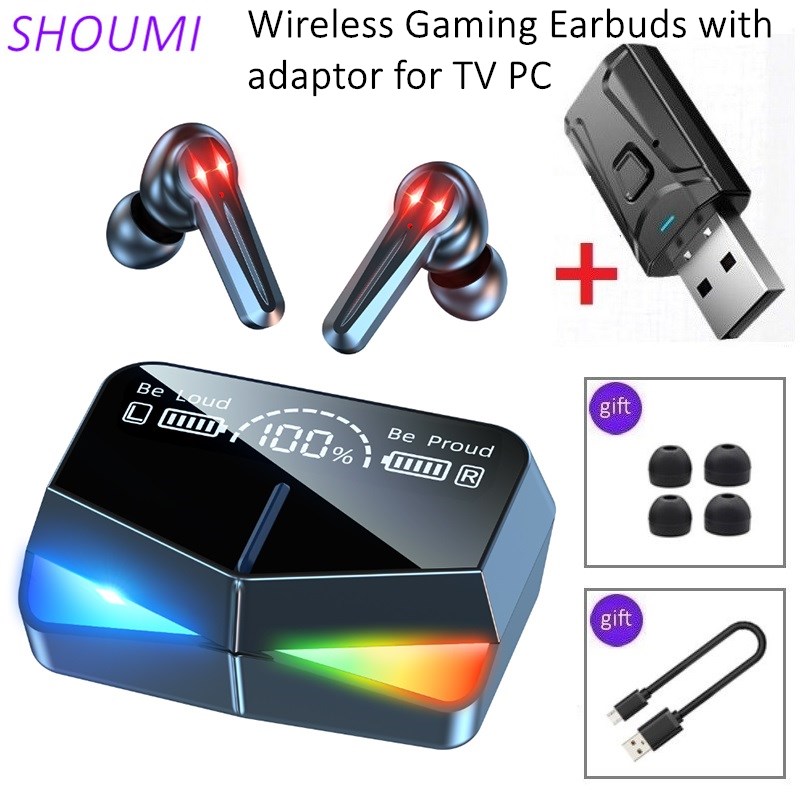 SHOUMI Gaming Earbuds Bluetoot – Pc Gaming Y Monitor recenzja i cena