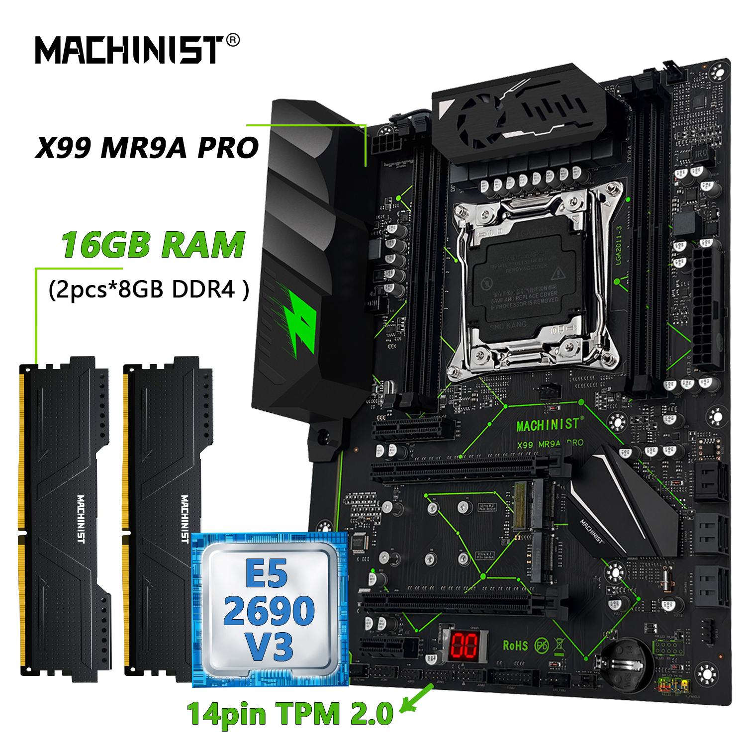 MACHINIST MR9A PRO X99 TPM 2.0 – Pc Gaming Kit recenzja i cena