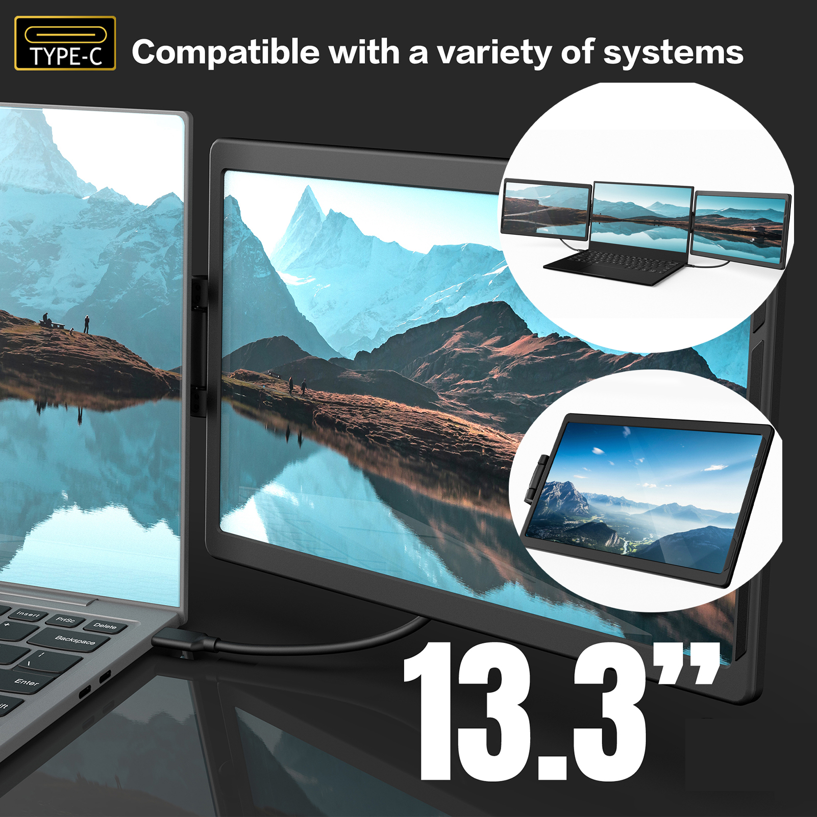 13.3 Inch LCD Laptop Monitor F – Pc Gaming Y Monitor recenzja i cena