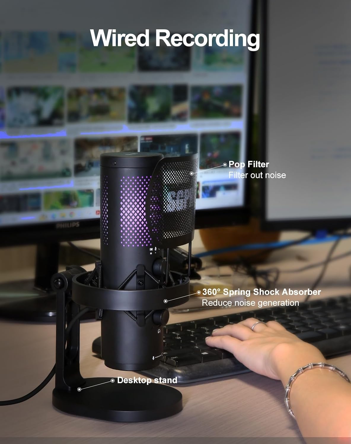 Wireless USB Microphone for St – No Rgb Gaming Pc recenzja i cena